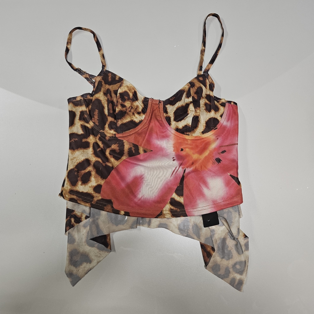 Fashion Nova Leopard I'm Yours Camisa Top